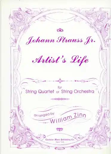 Strauss Jr., J. (Zinn): Artist's Life (string quartet) Buy Online