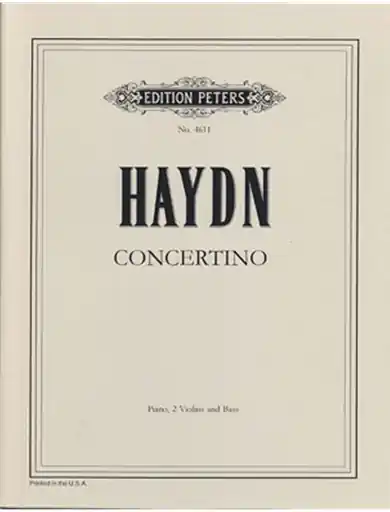 Haydn, F.J.: Concertino (Divertimento) in C, Hob XIV/3 (2 violins, cello, piano) Mega Sale