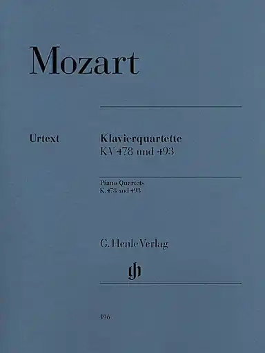 Buy Today Mozart, W.A. (Herttrich, ed.): Piano Quartets,KV. 478 and KV. 493, urtext (violin, viola, cello, and piano)