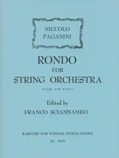 Paganini, N. (Sciannameo): Rondo for String Orchestra (string orchestra) Free Shipping