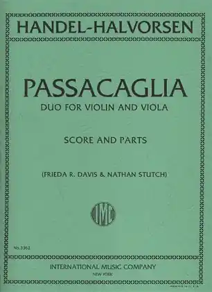 Handel-Halvorsen: Passacaglia (Violin & Viola) Buy Online
