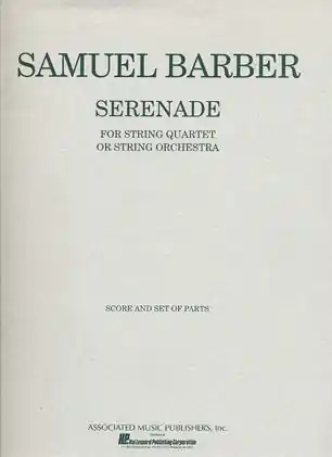Barber, Samuel: Serenade for String Quartet Op.1 (score and parts) Discount