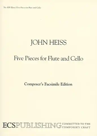 Heiss: Five Pieces for Flute & Cello (flute & cello) ECS Publishing Exclusive Offer