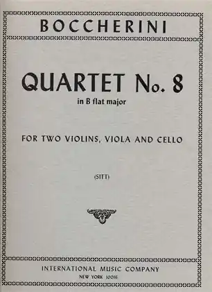 Genuine Boccherini, Luigi: Quartet No.8 in Bb major (string quartet)