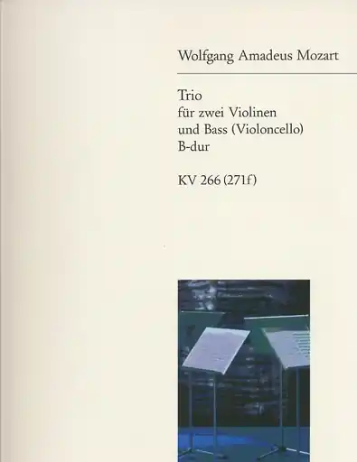 Mozart, W.A.: Trio in Bb K266 (2 violins & cello) Special Discount