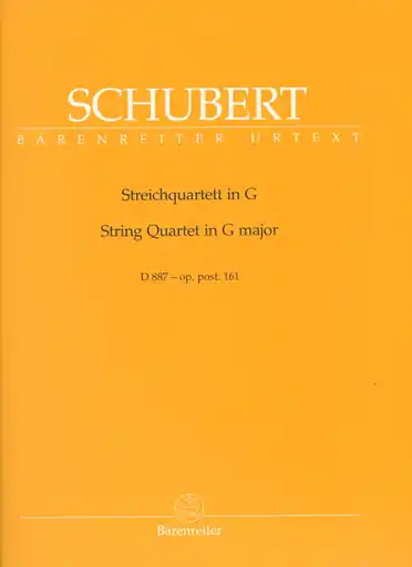 Schubert, Franz: String Quartet in G major Op. Post. 161, Barenreiter Hassle-Free Returns