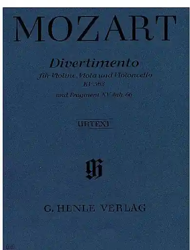 Shop Now Mozart, W.A.: Divertimento in Eb, K563, urtext (violin, viola & cello)