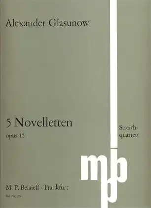 Glazunov, Alexander: Five Novelettes Op.15 (string quartet parts) Weekend Sale