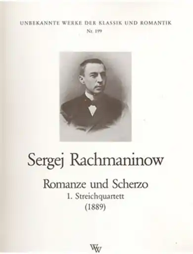 Rachmaninov, S.: Romance and Allegro-String Quartet No. 1, 1889 Order Now