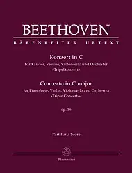 Secure Checkout Beethoven, L.v. (Del Mar): Concerto in C Major "Triple Concerto" Op.56 (violin, cello, & piano reduction) Barenreiter Urtext
