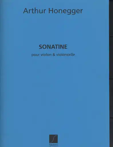 Honegger, Artur: Sonatine (violin & cello) Genuine