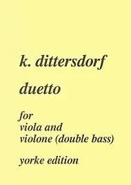 Factory Price Dittersdorf, Carl Ditters von: Duetto (bass & viola)