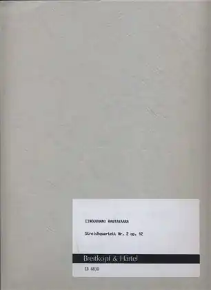 Buy Today Rautavaara, Einojuhani: String Quartet No. 2 Op.12 (parts and score)