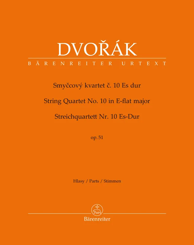 Flash Sale Dvorak: String Quartet No.10 in E-flat major, op.51 (string quartet) Barenreiter