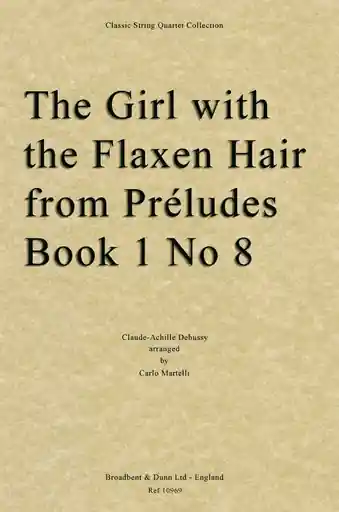 Clearance Debussy, Claude (Martelli): Girl with Flaxen Hair (String quartet)