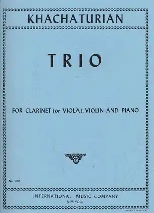 Khachaturian, Aram: Trio (violin, viola, piano) (clarinet, violin, piano) Clearance