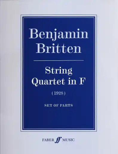 Price Cut Britten, Benjamin: String Quartet in F, 1928(parts)