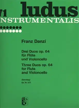 Danzi, Franz: Three Duos Op.64 (flute & cello) Certified