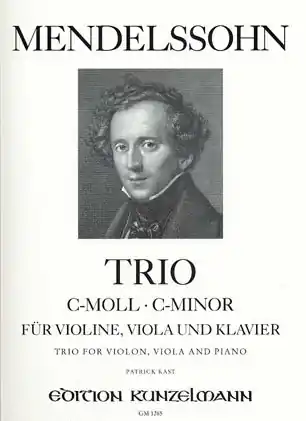 Mendelssohn, F.: Piano Trio in C minor (violin, viola, and piano) Kunzelmann Place Order