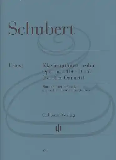 Schubert: Piano Quintet in A Major, Op.Posth.114, D667 - "The Trout" (piano, violin, viola, cello, & bass) Henle Verlag Flash Sale