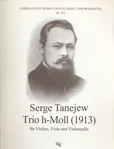 Tanejew (Taneieff/Taneiev), Serge:: Trio in B minor-1913 (violin, viola, cello) Flash Sale