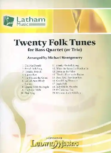 Secure Checkout Montgomery, M. (arr.): 20 Folk Tunes for Bass Quartet or Trio (3-4 basses, and score)
