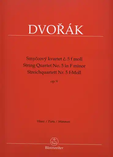 Dvorak, Antonin: String Quartet No. 5 in f minor Op. 9,Barenreiter Best Price