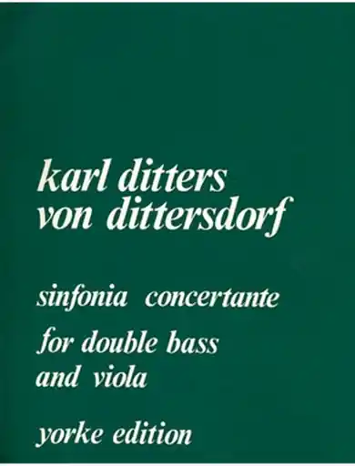 Worldwide Shipping Dittersdorf, Carl Ditters von: Symphony Concertante (viola/bass/piano)