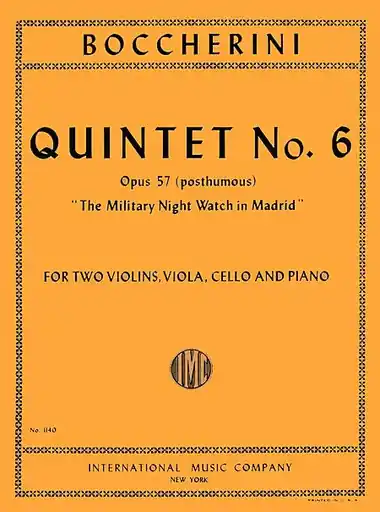 Premium Boccherini, Luigi: Quintet No.6 Op.57 "The Military Night Watch in Madrid"