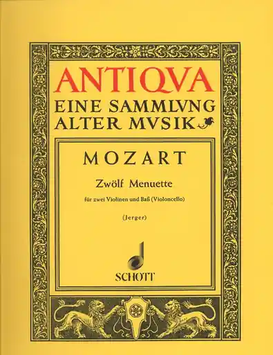 Mozart: 12 Minuets (2 violins & cello) Flash Sale
