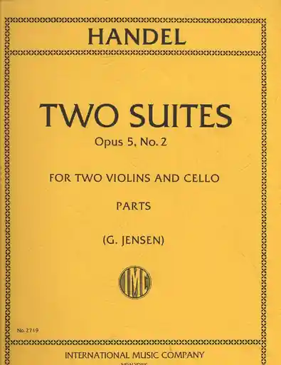 Handel, Two Suites Op.5 No.2 (2 violins & cello) Premium