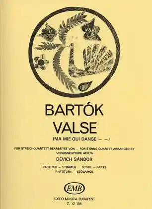 Hassle-Free Returns Bartok, Bela: Valse (Ma mie qui danse... from the 14 Bagatelles) Op.13 (string quartet)