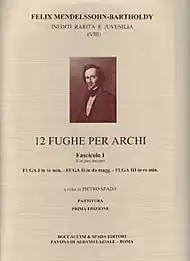 Mendelssohn, F.: 12 Fughe per Archi Bk.1 (string quartet score and parts) Premium