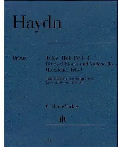 Crafted Haydn, F.J. (Friesenhagen, ed.): London Trios, Hob. IV-: 1-4, urtext (2 violins and cello)