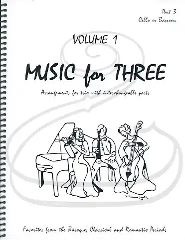 Latest Kelley: Music for Three, Vol.1, Part 3 - Favorites from the Baroque, Classical & Romantic Periods (cello/bassoon) Last Resort