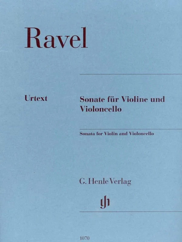Ravel, M. (Kramer, ed.): Sonata for Violin and Cello, Urtext, Henle Place Order
