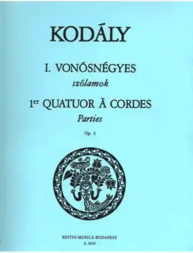 Kodaly, Zoltan: String Quartet Op.2 No.1 (parts) Clearance