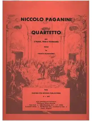 Grab Now Paganini, Niccolo (Sciannameo): Quartetto, String Quartet in E