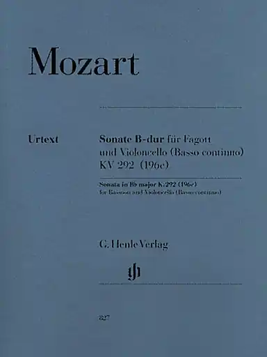 Direct From Factory Mozart, W.A. (Kostujak, arr./Wiese, ed.): Duet, K.292 (bassoon and cello)