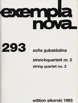Gubaidalina, Sofia: String Quartet No. 2 score and parts Luxury