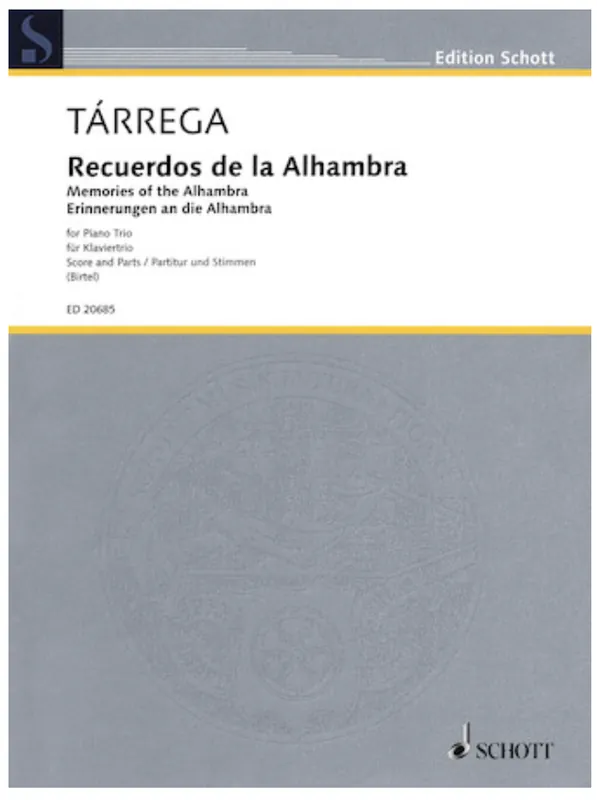 Tarrega, F (Birtel).: Recuerdos de la Alhambra (violin, Cello & piano) Bulk Order