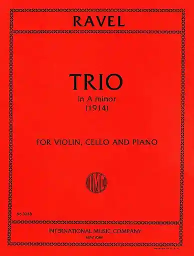 Ravel, Maurice: Trio in A minor (violin, cello, piano) Limited Edition