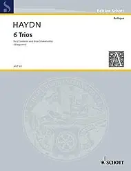 Haydn, F.J.: 6 Trios for Two Violins and Bass (two violins, and bass/cello) Special Discount