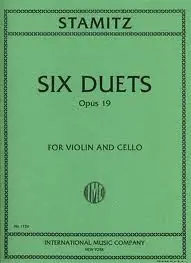 Stamitz: 6 Duets Op.19 (violin & cello) Fresh Stock
