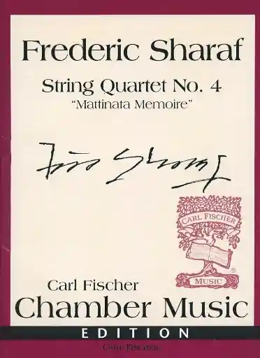 Best Choice Sharaf, Frederic: String Quartet No. 4 "Mattinata Memoire"