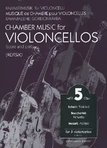 Fresh Stock Pejtsik, Arpad: Chamber Music for Violoncellos (5 cellos), Edito Musica Budapest