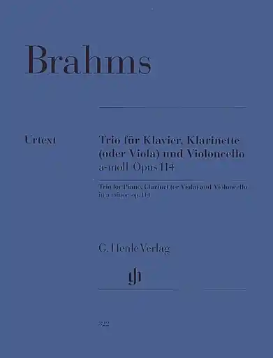 Brahms, J. (Hogwood): Trio, Op.114 in A Minor (clarinet, cello, and piano) Barenreiter Urtext (Out of print) Discount