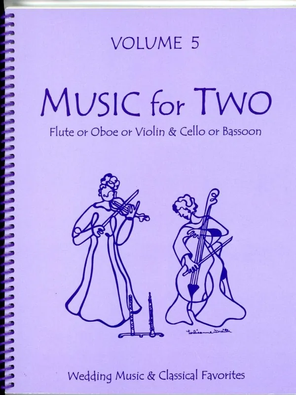 Kelley: (collection) Music for Two, Vol. 5 (violin/flute/oboe & cello/bassoon) Last Resort Handmade