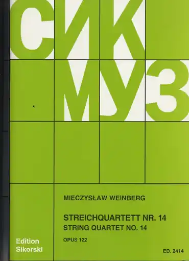 Weinberg, M.: String Quartet No. 14, Op. 122 (score and parts) Mega Sale