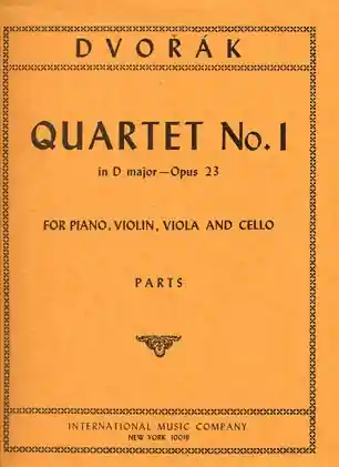 Dvorak, Antonin: Piano Quartet No.1 in D major Op.23 (piano, violin, viola, cello) Certified